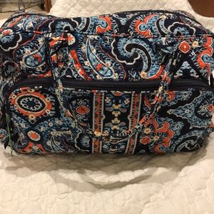 Vera Bradley, Orange and Blue Weekender Bag